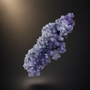 Natural Grape Agate Small Specimen <b>Raw</b> Purple Botryoidal Grape Pattern <b>Crystal</b> Diamond Free Form for Collection Art Decoration - Product Image 6