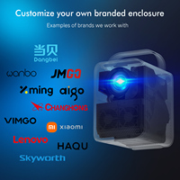 Mini projecteur TV LED intelligent avec Android 9, moteur optique entièrement scellé et anti-poussière, 1080P HD, design portable