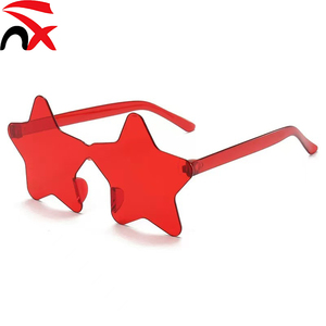 Lunettes <span class=keywords><strong>de</strong></span> soleil pentagramme personnalisées en forme d'étoile, tendance, pour fêtes et plage, cadeaux pour femmes et filles, vente en gros - Product Image 6