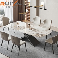 Ensemble de table à manger et 6 chaises, bon marché, européen, vente en gros
