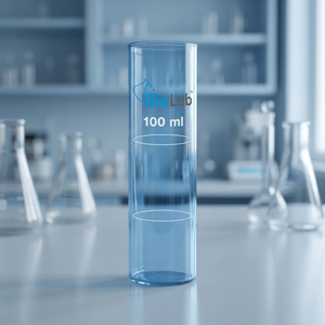 Tube gradué en verre de laboratoire de 100 ml pour la mesure de liquides en laboratoire - Product Image 2