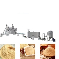 Chaîne de production de poudre de riz instantanée automatique, extrudeuses, machines de fabrication de poudre nutritive, ligne de production de purée pour bébés