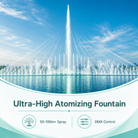 Fuente de Chorro de Agua LISHI Super High Jet para Plazas Urbanas, con Opción de LED RGB, Control DMX512 PLC, Suministro Directo de Fábrica B2B para Proyectos