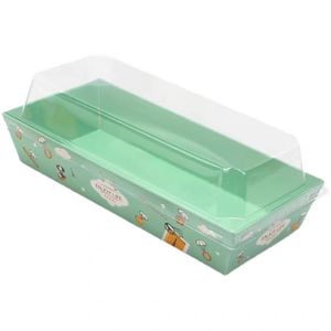 Boîte d'Emballage Personnalisée en Carton Qualité Alimentaire Écologique pour Gaufres Bulle, <span class=keywords><strong>Mini</strong></span> Pancakes et Gaufres, avec Couvercle - Product Image 5