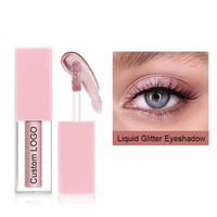 Fard à paupières liquide et teinte pour les yeux scintillants, imperméables, anti-transpiration, haute pigmentation, pour usage quotidien féminin, vente en gros OEM ODM