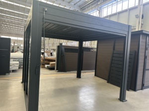 Kits de <span class=keywords><strong>pergola</strong></span> bioclimatique, cadre en aluminium électrostatique, design économique pour <span class=keywords><strong>terrasse</strong></span>, écran facile à assembler - Product Image 5