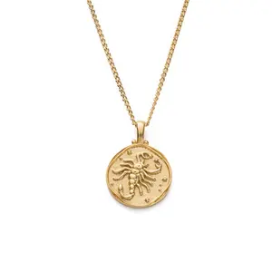 Gemnel classic 925 sterling silver 18k gold cancer zodiac charm twelve chinese zodiac signs pendant