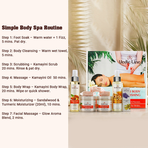 Kamayini Body Polishing Spa Kit Luxury Exfoliating Skin Whitening Deep Cleansing Body Care Treatment <b>Set</b> for Home Spa Use - Product Image 3