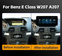 Reproductor de Video con Navegación Inalámbrica Carplay para Sistema Linux 10.25/12.3, para Vehículos Mercedes-Benz Clase E W207 A207