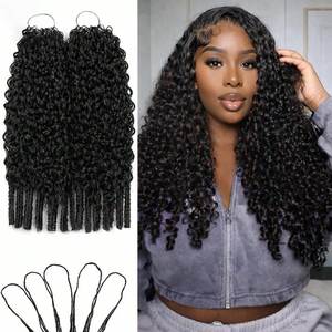 Cabello Humano Rizado Birmano para Trenzas Boho, Extensiones de Cabello Humano 100% Natural, Cabello Humano para Trenzas con Nudos Milagrosos - Product Image 3