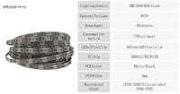 5v Ws2812 Ws2812b 5050 Smd 60 светодиодов 144 светодиод индивидуально адресуемый Rgb Светодиодные полосы света