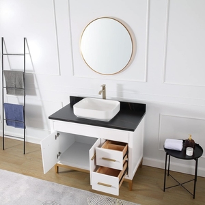 <span class=keywords><strong>Mobile</strong></span> <span class=keywords><strong>Bagno</strong></span> Moderno Contemporaneo in Legno da 36 Pollici, Ecologico e Durevole, di Lusso, con Lavabo e Top in Pietra - Product Image 3