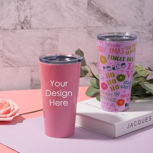 16オンス二重壁ステンレス鋼トラベルタンブラーカップ真空断熱コーヒーマグ蓋付き - Product Image 4