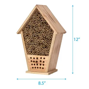 Natural wooden manson bee house insect hotel Beehive House Beehive House hot selling for garden outdoor