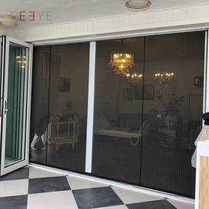 Porte coulissante en aluminium à cadre étroit, anti-moustiques inclus, design moderne, taille personnalisée, utilisation pour la maison, la cuisine, le salon, la terrasse, le balcon - Product Image 1