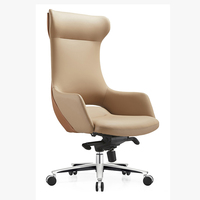 Chaise de bureau de direction moderne, réglable, à dossier haut, en cuir de luxe, ergonomique, pivotante à 360 degrés, inclinable, garantie 5 ans