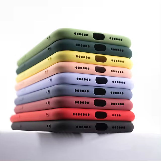 AilesTecca Wholesale Shockproof Soft Liquid Silicone Cell Phone Case for iPhone 15 case Colorful TPU Silicon Soft Cases
