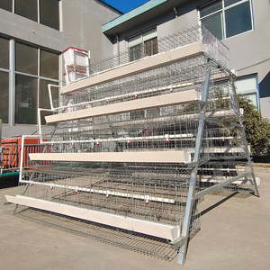 Hete Verkoop Nieuwe A-Type 96/160 Vogels 3/4 Lagen Eierbatterij Kooi Boerderij Gebruiken Automatische Gegalvaniseerd Staal Flexibele Kippenvoederkooien - Product Image 1