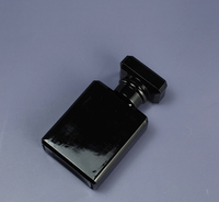 2023 meilleures bouteilles de parfum rectangulaires en verre noir clair de 100ml de forme carrée avec joint de pulvérisateur de pompe