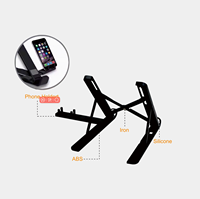 Support d'ordinateur portable en aluminium à support maximal de 15.6 pouces Support de bureau vertical réglable à 7 niveaux Riser Nouveau en alliage d'aluminium