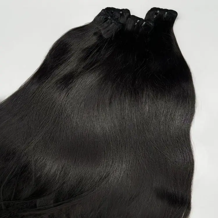 Drop Shipping prodotti di vendita a caldo 2024 capelli lisci umani Private label fasci di capelli