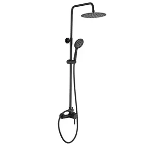 Good Quality Luxury Wholesale Price Brass Shower Set Bathroom Faucet Matte Black Shower Column