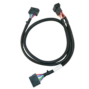 OBD2 splitter Y cavo di diagnosi del veicolo del cavo 24V OBDII 16pin cavo maschio a <span class=keywords><strong>2</strong></span> femmina - Product Image 1