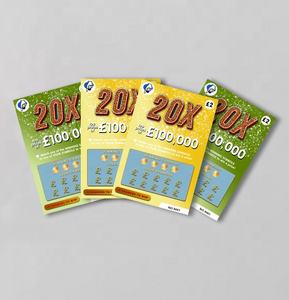 Fabrication de cartes à gratter personnalisées avec impression couleur, cartes de loterie, cartes de <span class=keywords><strong>gagnant</strong></span> de lotto, cartes à gratter avec <span class=keywords><strong>code</strong></span> QR scannable - Product Image 2
