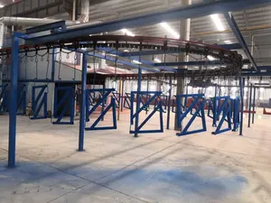 Full Automatic PVC Powder Coating Machine Line For Fence Panel For Coating Production