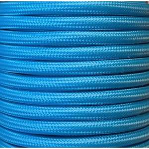 Câble textile lisse de 25 m en bleu ciel, idéal pour la décoration et les projets de bricolage, apporte style et polyvalence en - Product Image 1
