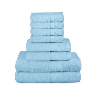 Luxury 100% Cotton Woven Hotel-Grade 8-Piece Bath Towel Eco-Friendly Quick Dry Ultra Soft Absorbent Customizable Logo for - Product Image 4