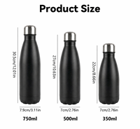 Bouteille d'eau isotherme en acier inoxydable ZREGGUR personnalisée 500 ml 750 ml, double paroi sous vide, forme cola, thermos de sport et de voyage