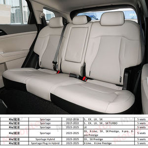 Accesorios de coche de ajuste personalizado, fundas de asiento, piel sintética superior, solo 5 <span class=keywords><strong>asientos</strong></span> para <span class=keywords><strong>KIA</strong></span> <span class=keywords><strong>Sportage</strong></span> 2012-2023 2024 2025, conjunto completo - Product Image 2