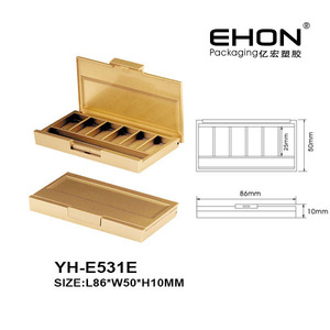 Hot Selling Multi Color <b>Eye</b> <b>Shadow</b> Case Custom Color Empty Eyeshadow Container Transparent Cap ABS Plastic Makeup - Product Image 3