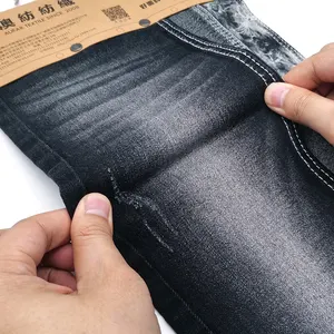 Aufar OE yüksek streç şantuk hazır mal pamuklu poplin kumaş telas de kot por belediye yeşil denim kumaş