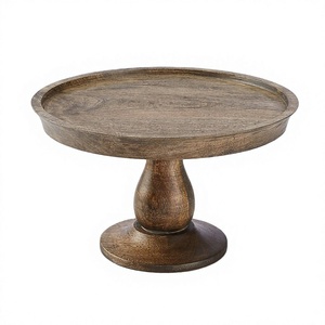 Handcrafted Wooden <b>Cake</b> Stand Natural Wood Dessert Display Riser Bakery Serving Pedestal Rustic <b>Cake</b> Holder Wholesale OEM - Product Image 1