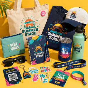 Wholesale Summer Stage Swag Pack With T Shirt Cap Waist Bag Sunglasses Wristband For Outdoor Concert Promotion - Product Image 6