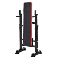 Banc de gymnastique inclinable réglable, équipement de rangement d'haltères avec support et presse