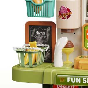 2024 niñas nueva casa de juegos familia <span class=keywords><strong>supermercado</strong></span> comida mesa de pago juguetes simulan <span class=keywords><strong>supermercado</strong></span> compras cajero Juguetes - Product Image 3