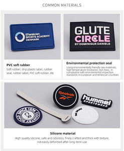 Wholesale Customized Label Embossed PVC Heart-shaped <b>Patch</b> Waterproof <b>Sew</b>-<b>On</b> Iron-<b>On</b> Hook Loop Rubber <b>Patches</b> - Product Image 6