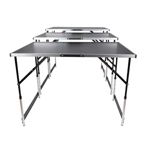 1m 3pcs set wallpaper aluminum work folding table