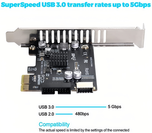 5Gbps PCIe <span class=keywords><strong>USB</strong></span> 3.0 Thẻ PCI expree PCI-E để USB3 Type-E 19P mở rộng thẻ Loại-C Bảng điều khiển phía trước Bộ chuyển đổi điều khiển cho bo mạch chủ - Product Image 3