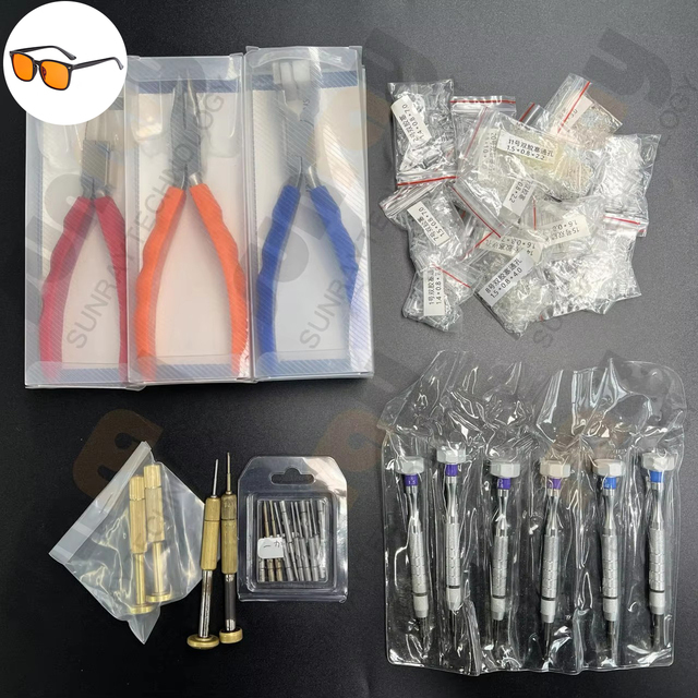 Front Cutter for Plastic Sleeves Screwdriver Slot Silicone Nose Pads One-stop Shop for Eyewear Accessories