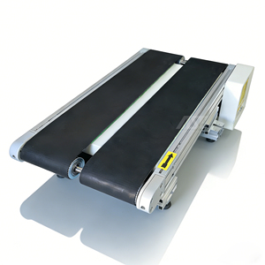 Convoyeur à courroie à double voie <span class=keywords><strong>AST</strong></span> de haute précision à vitesse réglable, avec courroie en PU/caoutchouc et cadre en aluminium, pour laboratoire - Product Image 4
