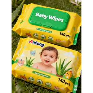 Toallitas Húmedas para Bebés de Fábrica OEM, Toallitas Húmedas Desechables para Limpiar Manos y Boca de Recién Nacidos, Muestra Gratis - Product Image 2