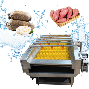 Machine à laver industrielle électrique pour fruits et légumes en acier inoxydable Nettoyage à bulles pour le traitement des tomates d'argousier - Product Image 5