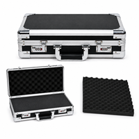 Boîte à outils portable en aluminium personnalisée, résistante aux chocs et à la poussière, avec insert en mousse pour le rangement des outils et la réparation automobile, ODM et OEM