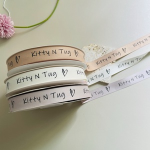 Tùy chỉnh thương hiệu Logo bông vải may in nhãn Ribbon với logo mang nhãn hiệu bông Ribbon Rolls - Product Image 6