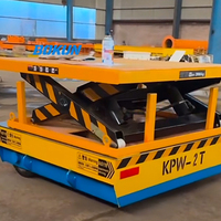 Robot AGV Hidrolik Industri Tipe Gunting Dengan Roda Mecanum, Platform Pengangkat Bergerak Omni-directional Untuk Pabrik
