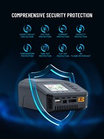Cargador/Descargador Inteligente ToolkitRC M6AC AC 120W DC 300W 15A con Probador de Señales para Baterías LiPo 1-6S